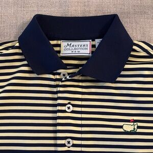 Boys' Navy & Yellow Striped Polo